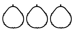 Tetningssett, innsugningsmanifold