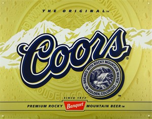 Blikkskilt/coors Label, Universal