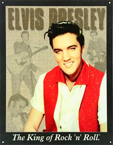 Blikkskilt/elvis Portrait, Universal