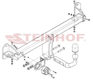 Tilhengerfeste, standard Bmw 7 (f01, F02, F03, F04)