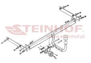 Tilhengerfeste, standard Ford Fiesta Vi (cb1, Ccn)