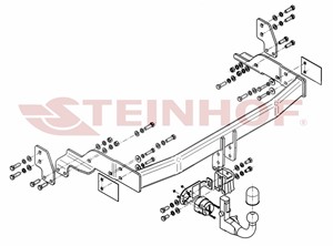 Tilhengerfeste, avtakbart Kia Sorento I (jc)