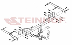 Tilhengerfeste, standard Merce Glk-klasse (x204)