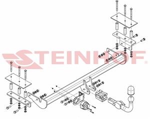 Tilhengerfeste, avtakbart Opel Astra H sedan (a04)