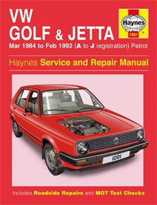 Haynes Reparasjonsh&#229;ndbok, Vw Golf &amp; Jetta Mk 2 Petrol, Universal