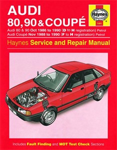 Haynes Reparationshandbok, Audi 80, 90 &amp; Coupe Petrol, Universal
