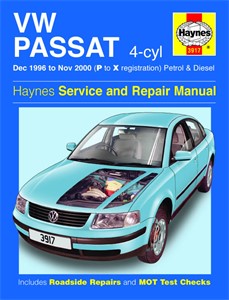 Bilde av Haynes Reparasjonshåndbok, Vw Passat 4-cyl Petrol & Diesel, Universal, 3917, 9781859609170