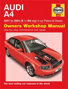 Haynes Reparationshandbok, Audi A4 Petrol &amp; Diesel, Universal