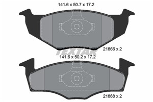 Bilde av Bremseklosser Sett, Framaksel, Seat,skoda,vw, 6n0698151, 6n0698151c, Jzw698151e