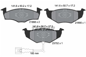 Bilde av Bremseklosser Sett, Framaksel, Skoda,vw, 6q0698151b