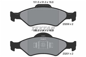 Bilde av Bremseklosser Sett, Framaksel, Ford,mazda, 1111857, 1111858, 1130715, 1206062, 1e123323z, Ys612k021aa, Ys612k021ba, Ys6j2k021ab