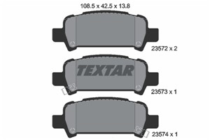 Bilde av Bremseklosser Sett, Bakaksel, Subaru, 26696ae000, 26696ae020, 26696ae040, 26696ae060, 26696ae080, 26696af000, 26696ag020, 26696fa010, 26