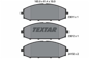 Bilde av Bremseklosser Sett, Framaksel, Nissan Patrol Gr Flak/chassi V, Patrol Gr Wagon V, 41060vb290, 41060vb291, 41060vc091, 41060vc290, 41060v