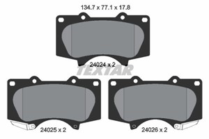 Bilde av Bremseklosser Sett, Framaksel, Lexus,mitsubishi,toyota, 0446504070, 044650k030, 044650k090, 0446535250, 0446560210, 04465az001, 04465yzz