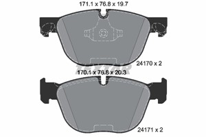 Bilde av Bremseklosser Sett, Framaksel, Bmw X4 [f26], X5 [e70, F15, F85], X6 [e71, E72, F16, F86], 2413038, 2413052, 2413068, 34112413038, 341124