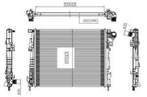 Radiator, motorkj&#248;ling