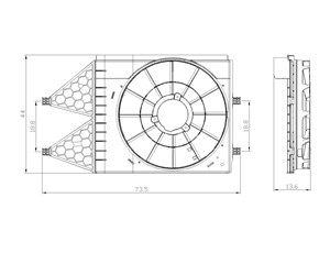 Holder, radiatorventilator