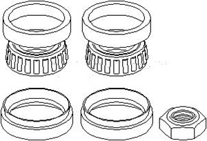 Hjullagerssats Höger bak