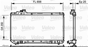 Bilde av Radiator, Motorkjøling, Toyota Rav 4 I, 164007a110, 16400-7a110, 164007a111, 16400-7a111, 164007a122, 16400-7a122