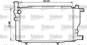 Bilde av Radiator, Motorkjøling, Peugeot 205 I, 205 Ii, 205 Cabriolet I, 205 Skåp/halvkombi, 1300h3, 1300-h3, 1300h4, 1300-h4, 1300k7, 1300-k7, 1