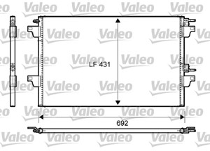 Kondensor klimatanläggning renault espace iv 8200332851