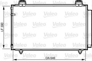 Kondensor klimatanläggning toyota avensis avensis kombi avensis sedan 8845005100 88450-05100 8845005101 88450-05101