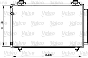 Kondensor klimatanläggning toyota corolla verso 884500F110 88450-0F110