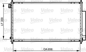 Bilde av Kondensator, Klimaanlegg, Honda Accord Vii, Accord Tourer Vii, 80110sea003, 80110-sea-003, 80110sea013, 80110-sea-013