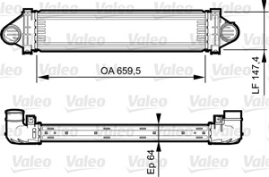 Intercooler ford mondeo iv mondeo sedan iv mondeo turnier iv s-max 1433631 1541599 1594852