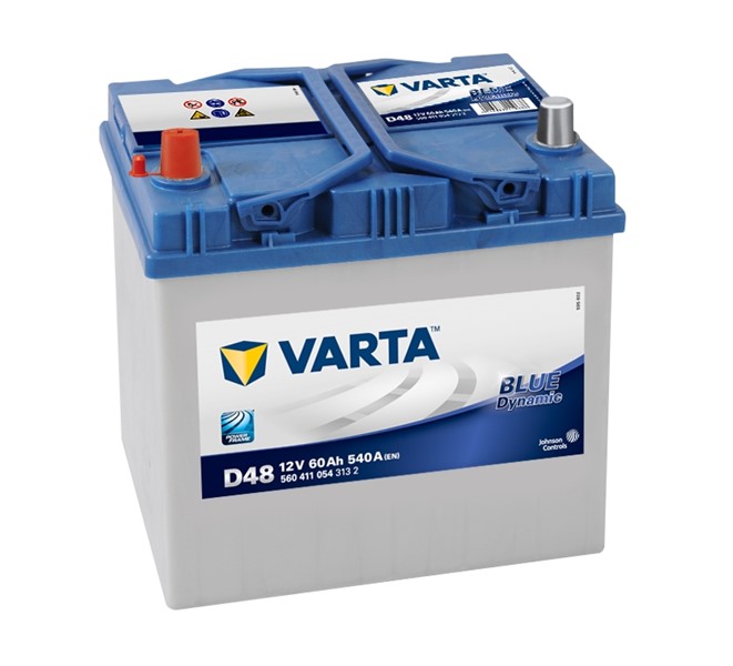 STARTBATTERI VARTA BLUE DYNAMIC D48 12V 60AH 540A - HONDA,JEEP,SUBARU ...