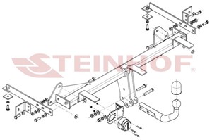 Tilhengerfeste, standard Fiat 500l (351_, 352_)