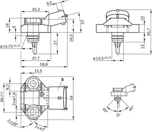 Sensor, drivstofftemperatur