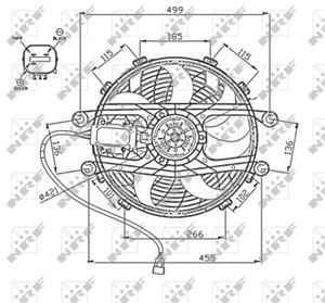 Ventilator, motorkj&#248;ling, 