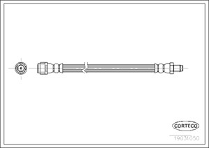 Bromsslang Bakaxel mercedes-benz m-klass [w163] 1634201348