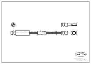 Bromsslang Fram Framaxel opel,saab,vauxhall 24436541 5562203