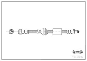 Bilde av Bremseslange, Framaksel, På Begge Sider, Mercedes-benz Gl-klass [x164], M-klass [w164], 1644200448