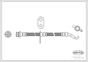 Bromsslang Framaxel suzuki splash swift iii 51550-62J00