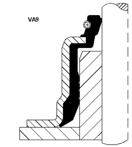 Tetningsring, ventilstamme