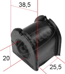 Lagring, stabilisator, Framaksel, H&#248;yre, Venstre