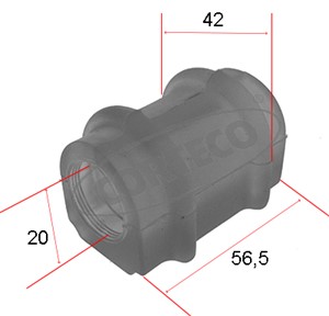 Lagring, stabilisator, Framaksel, Innvendig, H&#248;yre, Venstre