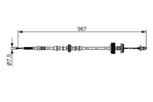 Kabel, parkeringsbremse