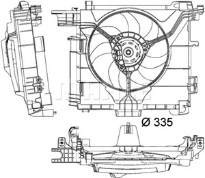 Ventilator, motorkj&#248;ling