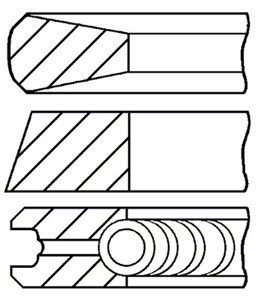 Goetze engine Kolvringar kit fiat,iveco 504049351