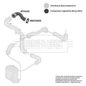 Bilde av Ladeluftslange, Audi A3, Skoda Octavia I, Octavia Combi I, Vw Golf Iv, Golf Variant Iv, 1j0145383m, 1j0145838t