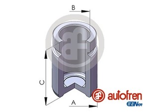 Stempel, bremseklave, Bakaksel