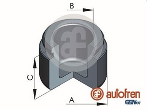 Stempel, bremseklave, Bakaksel