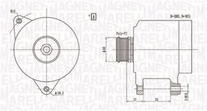 Generator audi a4 b5 a4 b5 avant a6 c4 a6 c4 avant vw passat b5 passat b5 variant 058903016A 058903016B 058903016BX 058903016E