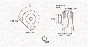 Generator renault 8200410681 8200667614 8200772726