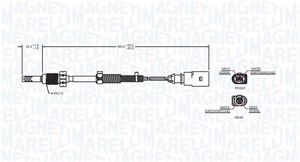 Sensor, avgasstempertur