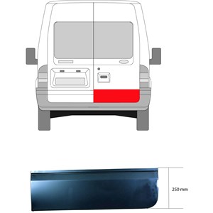 Bakdörr Höger bak ford transit buss transit skåp transit tourneo buss